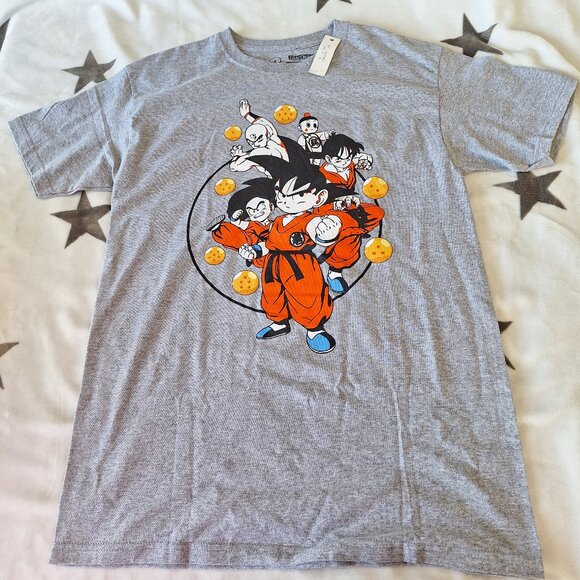 Dragon Ball Z Bird Studios Toei Animation Heather Grey T-Shirt Size Medium 38/40 - Picture 1 of 7